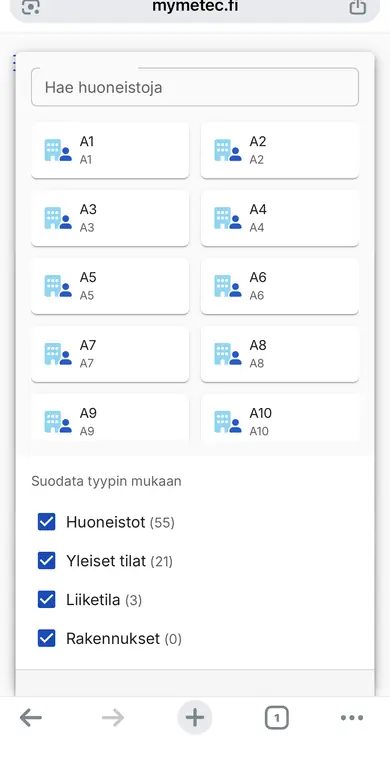 ClimaPri Cloud — search and filtering